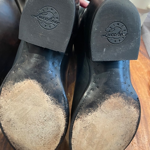 Men's LUCCHESE M1020R4 LUCCHESE LONE STAR CALFSKIN BLACK 8.5D - Picture 6 of 16